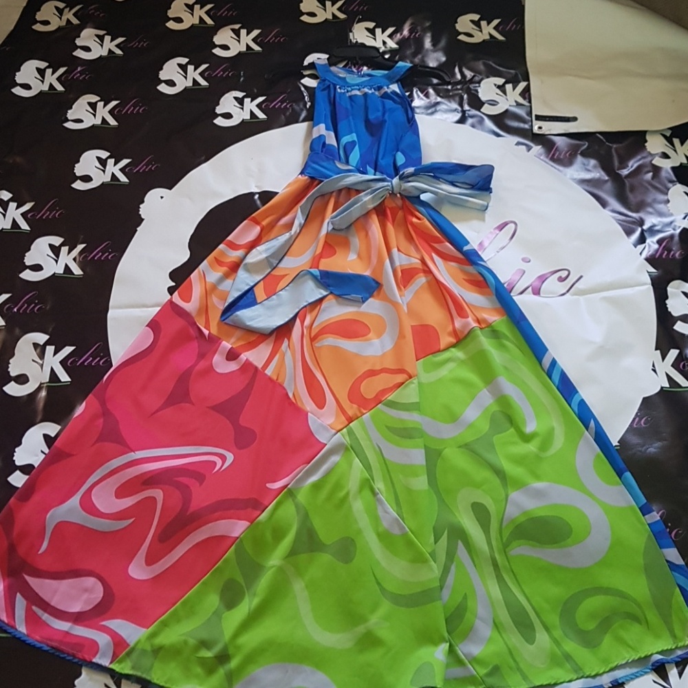 Hanyagediao Long colorful dress